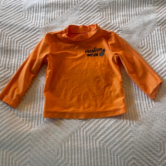 Carter’s Orange‎ Kids Swim Shirt - Vacation Mode - Picture 1 of 3